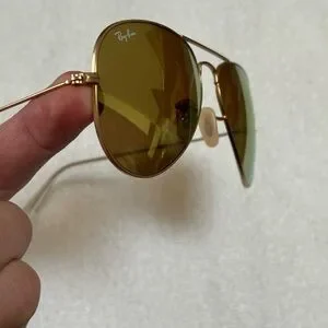 Ray-Ban | Accessories | Rayban Aviator In Matte Gold Frame  display picture 2